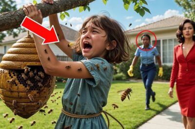 La Belle-Mère Attache La Fille Du MILLIONNAIRE À Un Nid D’Abeilles — La Femme Noire La Sauve