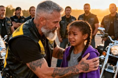 Fillette Noire De 7 Ans Demande À Des Motards De L’Emmener À L’École — Leur Geste Surprit Tous