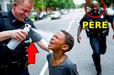 UN POLICIER UTILISE DU GAZ POIVRE SUR UN GARÇON NOIR SANS SAVOIR QUE SON PÈRE EST CHEF DE LA POLICE