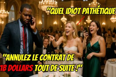 L’ÉPOUSE D’UN MILLIARDAIRE JETTE DU VIN SUR UN PDG NOIR — 1H APRÈS, LEUR CONTRAT S’ENVOLE !