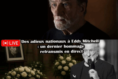 “Des adieux nationaux à Eddy Mitchell : un dernier hommage retransmis en direct – Un événement émouvant pour rendre hommage à la légende de la chanson française, avec des moments forts et des témoignages poignants en direct !”