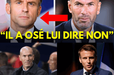 Le “Non” qui a Fait Plier l’Élysée : Zidane Refuse Macron et Déclenche un Séisme National sur l’Intégrité