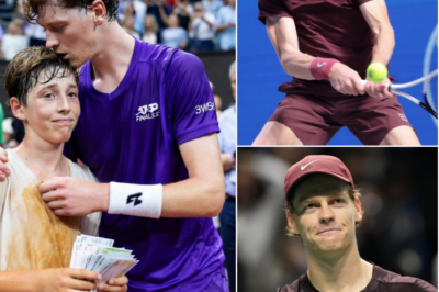 Il ragazzo ha trascorso tre anni a raccogliere lattine, vendere biscotti e risparmiare ogni centesimo con un unico sogno: vedere Jannik Sinner giocare almeno una volta nella vita. Tuttavia, quando è arrivato il giorno della partita, non aveva ancora abbastanza soldi per comprare un biglietto. Nel momento in cui l’intero stadio è rimasto in silenzio, ammirato dalla straordinaria prestazione della superstar del tennis Jannik Sinner, la storia del ragazzo ha toccato il cuore del campione. Ciò che ha fatto in seguito ha trasformato quel giorno in un momento indimenticabile, non solo per il ragazzo, ma per tutti coloro che credono nella bellezza dello sport e nella gentilezza. 👇👇