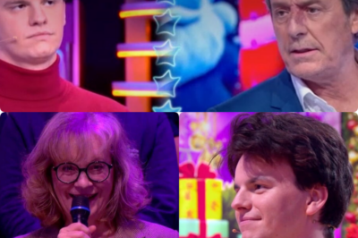 Personne ne s’y attendait : coup d’arrêt brutal pour Cyprien dans Les 12 Coups de Midi, victime d’un moment de gêne intense sous les yeux de sa mère, présente sur le plateau. Erreur fatale, silence pesant, regard fuyant… la honte est palpable et Jean-Luc Reichmann tente tant bien que mal de détendre l’atmosphère. Comment un simple instant a-t-il pu faire basculer la confiance du candidat ? Était-ce la pression familiale de trop ? Cette séquence embarrassante a marqué les esprits. Tous les détails sont à découvrir dans le 1er commentaire 👇😱