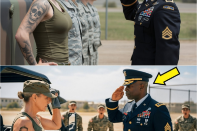 Stava solo riparando il suo furgone — finché un generale vide il tatuaggio e la salutò