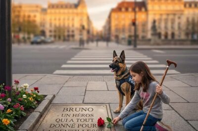 Tous Ignorent La Fille Handicapée Sur La Route — Ce Que Ce Chien Policier Fait Choque Tous !_d