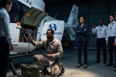 « Répare Cet Hélicoptère, Je T’Embrasse Maintenant » — La PDG Se Moqua Du Concierge Père Célibataire_d