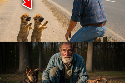 Deux chiots bergers allemands supplient un étranger — Sa découverte brise tous les cœurs ! ddd