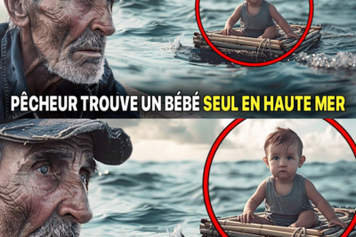 Un Pêcheur Trouve Un Bébé Seul En Haute Mer Sur Un Radeau Et Est Effrayé En S’approchant….