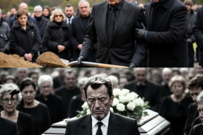 Johnny Hallyday s’est effondré aux funérailles de son ami — Ce qu’il a murmuré a tout détruit dd