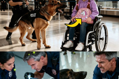 Un chien policier aboie désespérément sur une fillette paralysée à l’aéroport — la suite choque tous_d