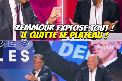 ZEMMOUR FAIT EXPLOSER LE PLATEAU : “JE QUITTE LE STUDIO !” – UNE HUMILIATION TOTALE POUR SES ADVERSAIRES