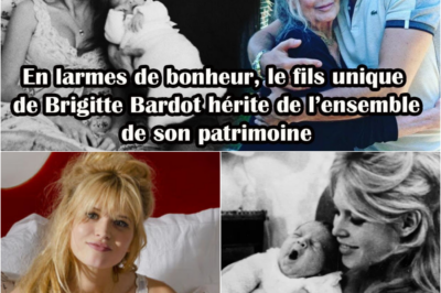 En larmes de bonheur, le fils unique de Brigitte Bardot hérite de l’ensemble de son patrimoine