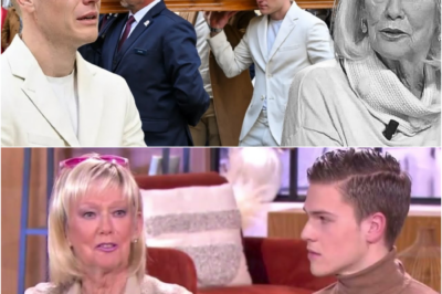 OBSÈQUES D’ÉVELYNE LECLERCQ : L’IMAGE DÉCHIRANTE DE SON PETIT-FILS BENJAMIN, EN BLANC, PORTANT LE CERCUEIL DE SA “CONFIDENTE”