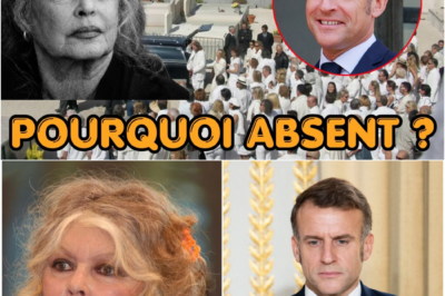 ADIEUX À BRIGITTE BARDOT : L’ABSENCE D’EMMANUEL MACRON ET LA PRÉSENCE DE MARINE LE PEN RÉVÈLENT LE MALAISE DE L’ÉTAT